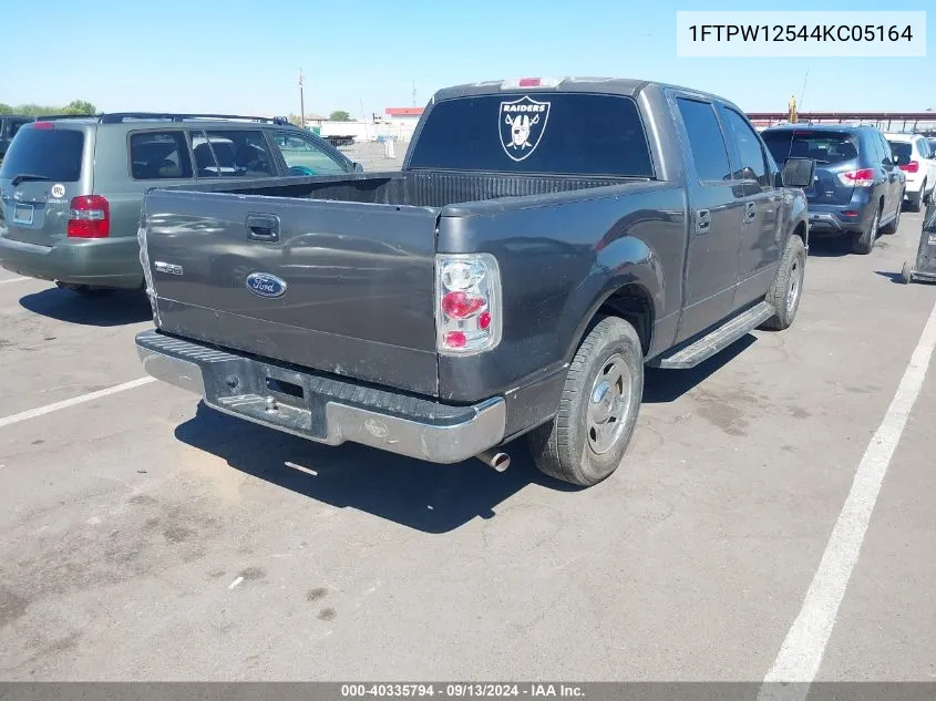 2004 Ford F-150 Lariat/Xlt VIN: 1FTPW12544KC05164 Lot: 40335794