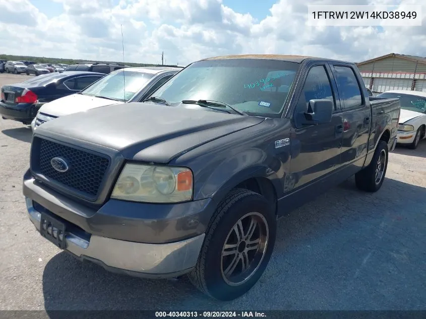 2004 Ford F-150 Xlt VIN: 1FTRW12W14KD38949 Lot: 40340313