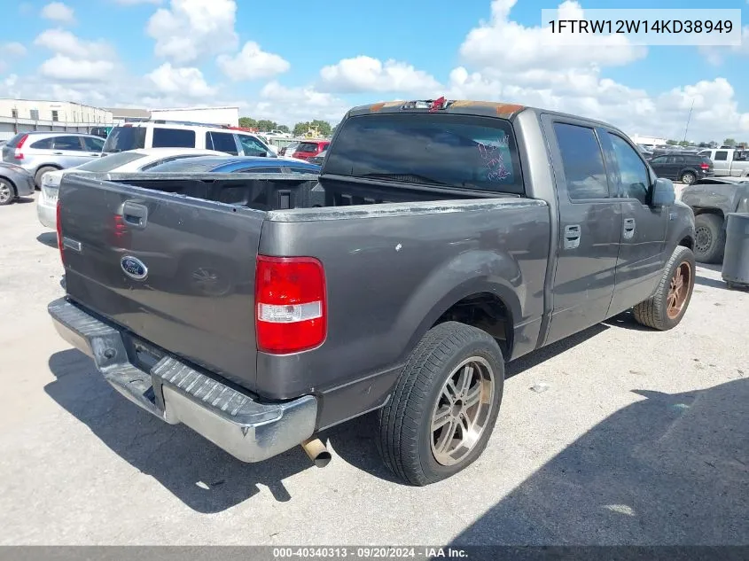 2004 Ford F-150 Xlt VIN: 1FTRW12W14KD38949 Lot: 40340313