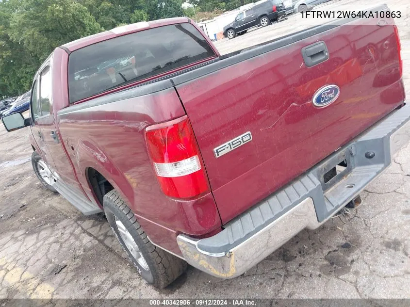 1FTRW12W64KA10863 2004 Ford F-150 Xlt