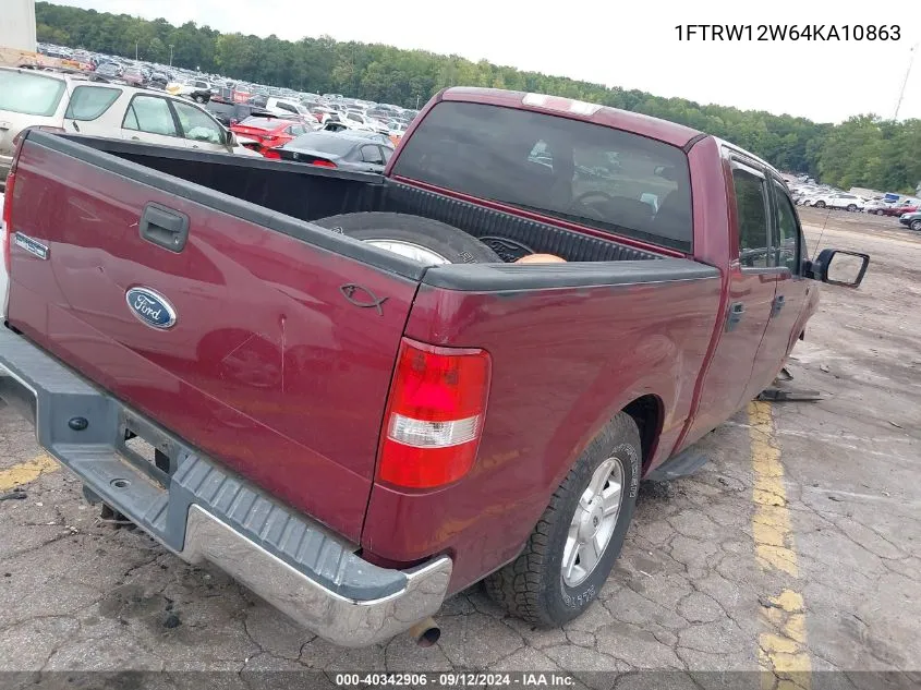 1FTRW12W64KA10863 2004 Ford F-150 Xlt