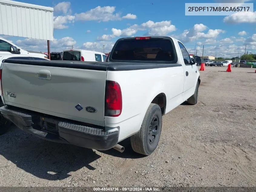 2004 Ford F-150 Heritage Xl VIN: 2FDPF17M84CA65717 Lot: 40343736