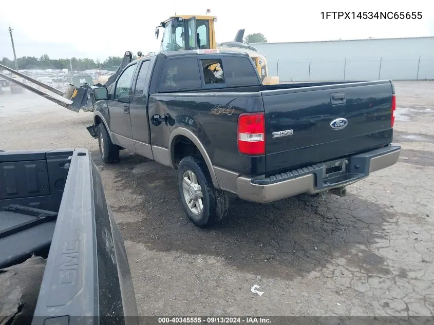 2004 Ford F-150 Fx4/Lariat/Xl/Xlt VIN: 1FTPX14534NC65655 Lot: 40345555