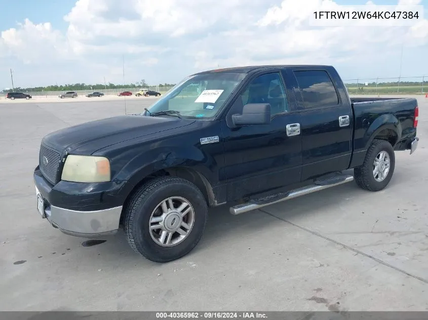 2004 Ford F-150 Xlt VIN: 1FTRW12W64KC47384 Lot: 40365962