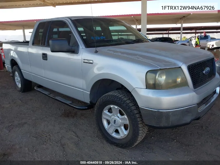 2004 Ford F-150 Stx/Xl/Xlt VIN: 1FTRX12W94NA67926 Lot: 40440818