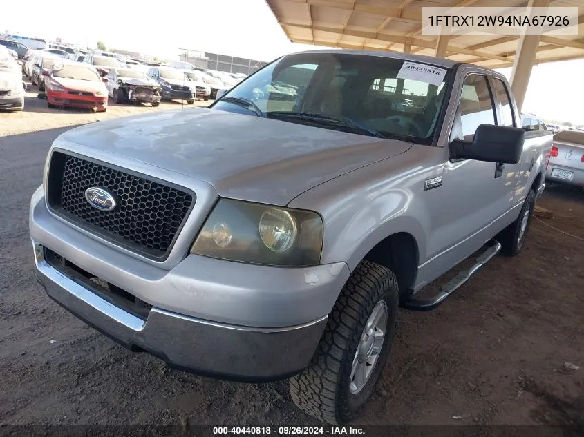 2004 Ford F-150 Stx/Xl/Xlt VIN: 1FTRX12W94NA67926 Lot: 40440818