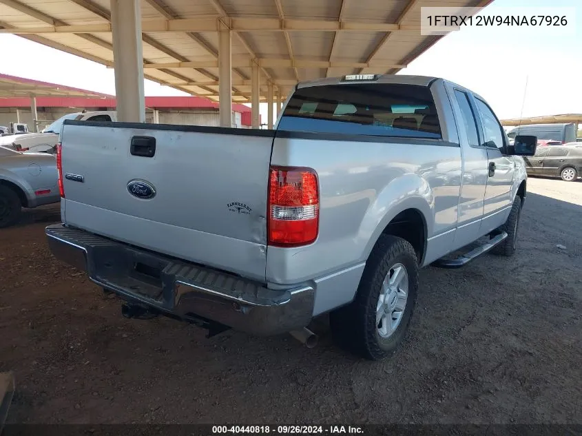 2004 Ford F-150 Stx/Xl/Xlt VIN: 1FTRX12W94NA67926 Lot: 40440818