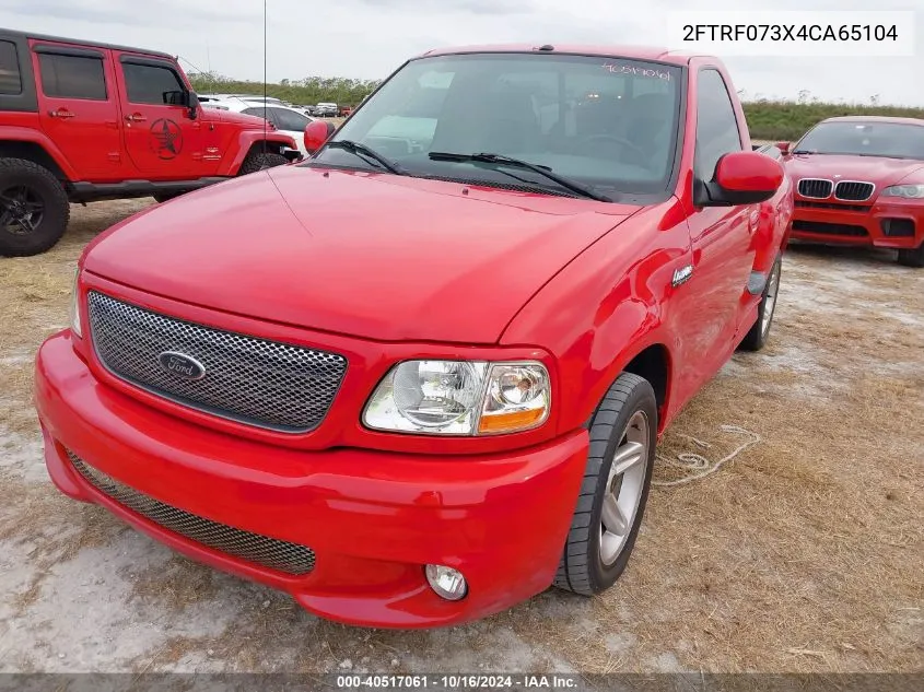 2004 Ford F-150 Heritage Lightning VIN: 2FTRF073X4CA65104 Lot: 40517061