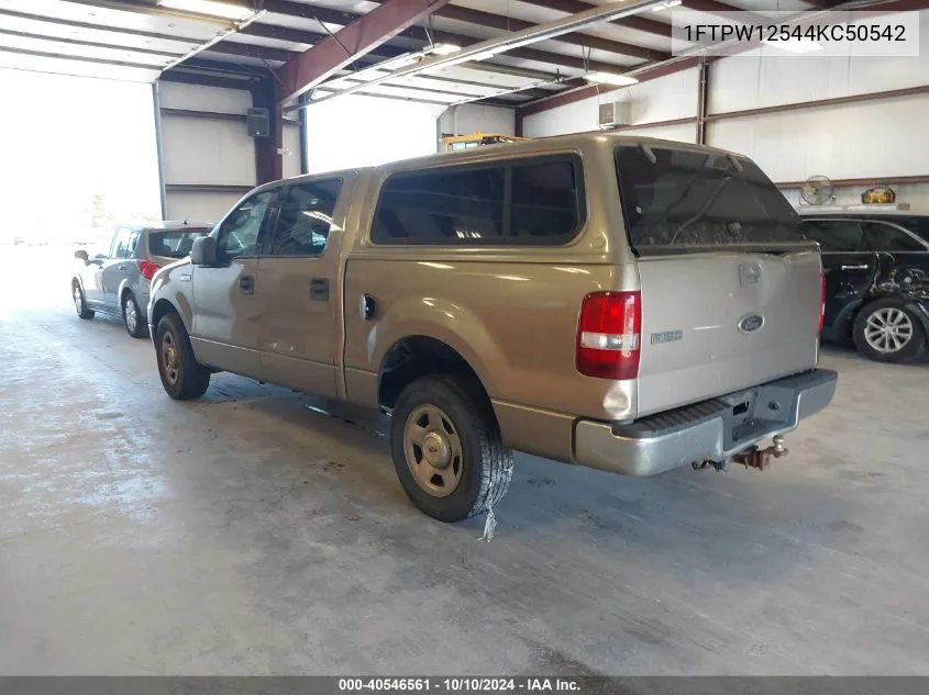 2004 Ford F-150 Lariat/Xlt VIN: 1FTPW12544KC50542 Lot: 40546561