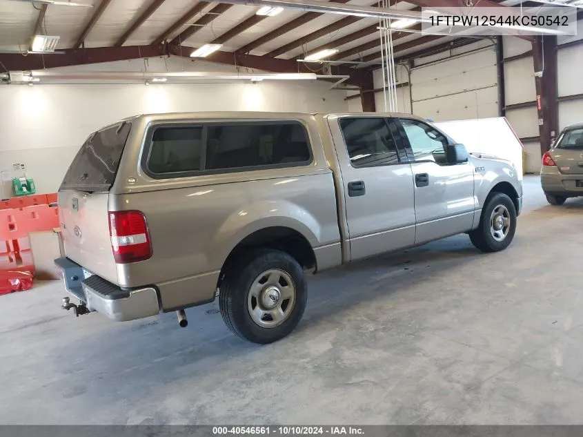 2004 Ford F-150 Lariat/Xlt VIN: 1FTPW12544KC50542 Lot: 40546561