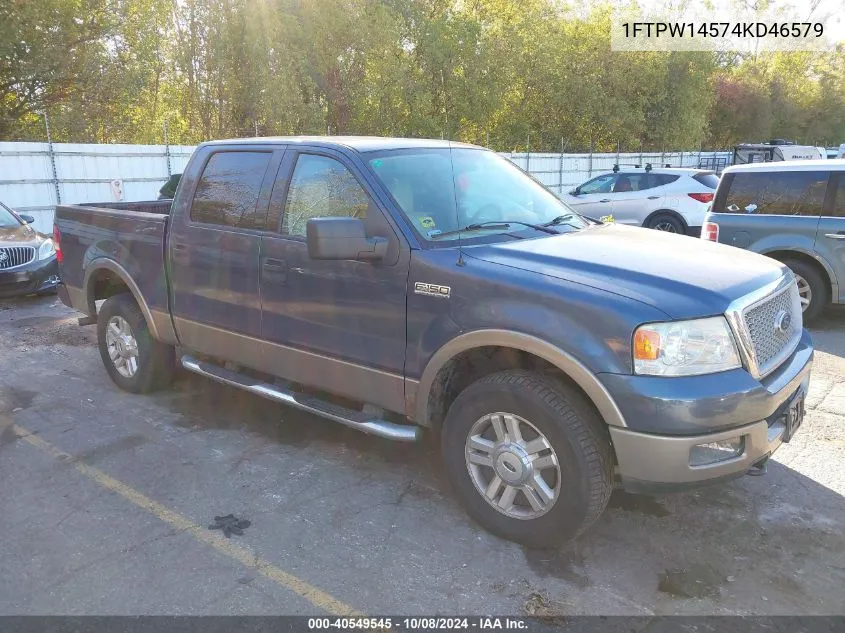 2004 Ford F-150 Fx4/Lariat/Xlt VIN: 1FTPW14574KD46579 Lot: 40549545