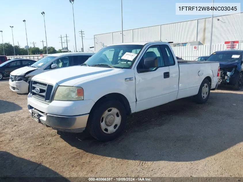 2004 Ford F-150 Stx/Xl/Xlt VIN: 1FTRF12W84NC03045 Lot: 40566387