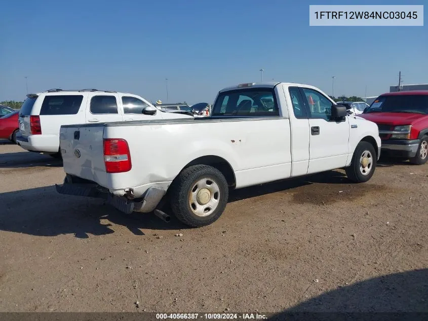 2004 Ford F-150 Stx/Xl/Xlt VIN: 1FTRF12W84NC03045 Lot: 40566387