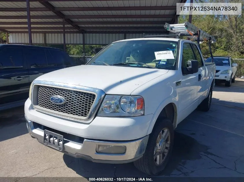 2004 Ford F-150 Lariat/Xl/Xlt VIN: 1FTPX12534NA78340 Lot: 40626032