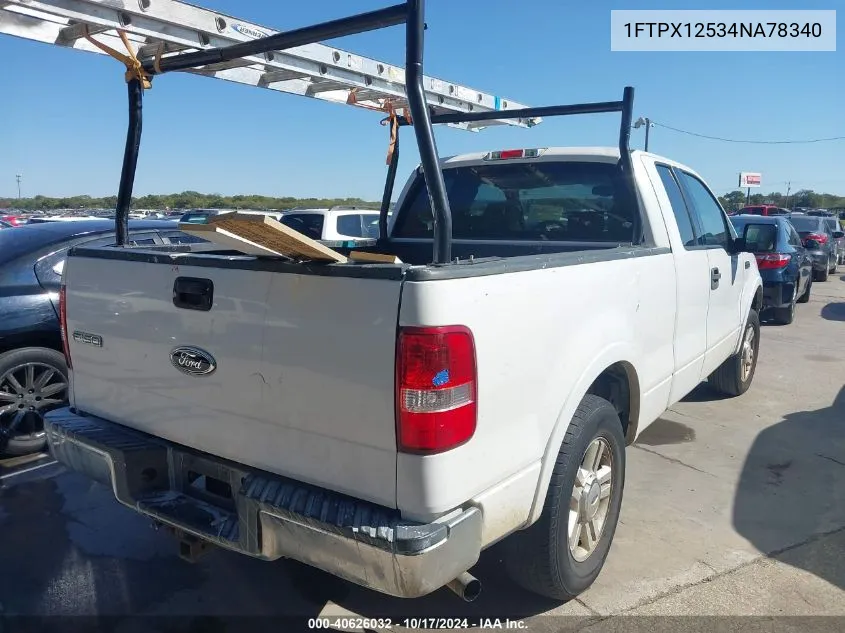 2004 Ford F-150 Lariat/Xl/Xlt VIN: 1FTPX12534NA78340 Lot: 40626032