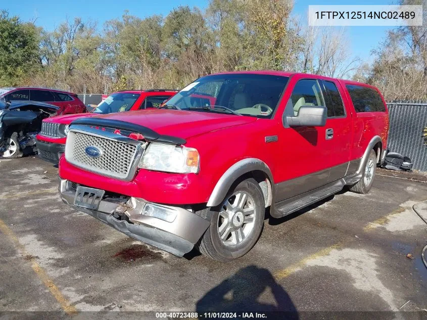 1FTPX12514NC02489 2004 Ford F-150 Lariat/Xl/Xlt