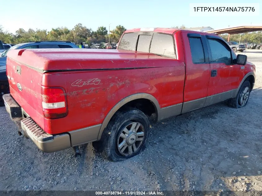 1FTPX14574NA75776 2004 Ford F-150 Fx4/Lariat/Xl/Xlt