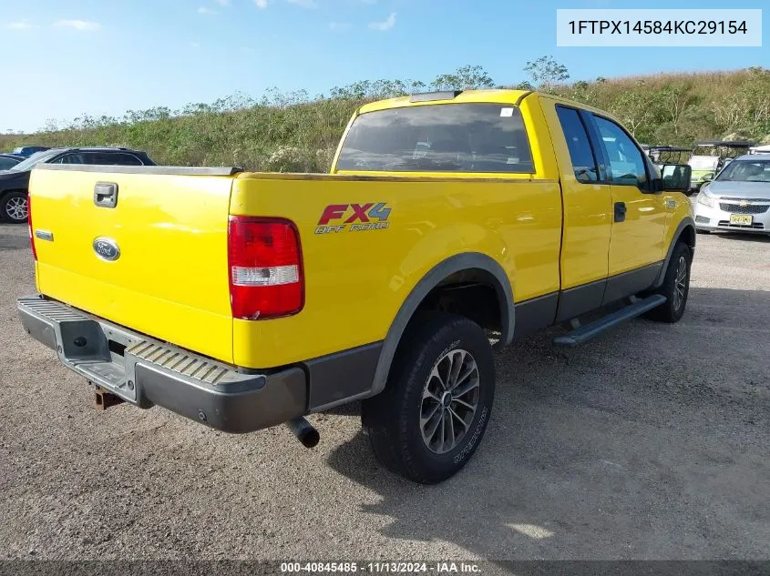 2004 Ford F-150 Fx4/Lariat/Xl/Xlt VIN: 1FTPX14584KC29154 Lot: 40845485