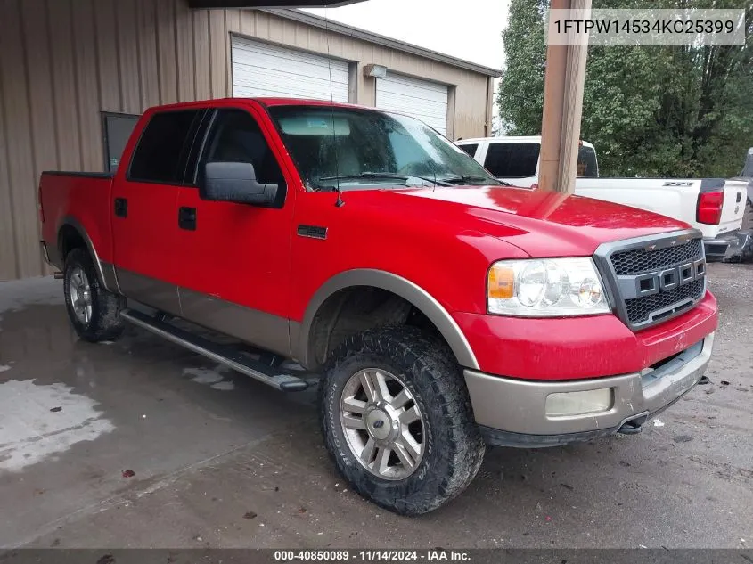 1FTPW14534KC25399 2004 Ford F-150 Fx4/Lariat/Xlt