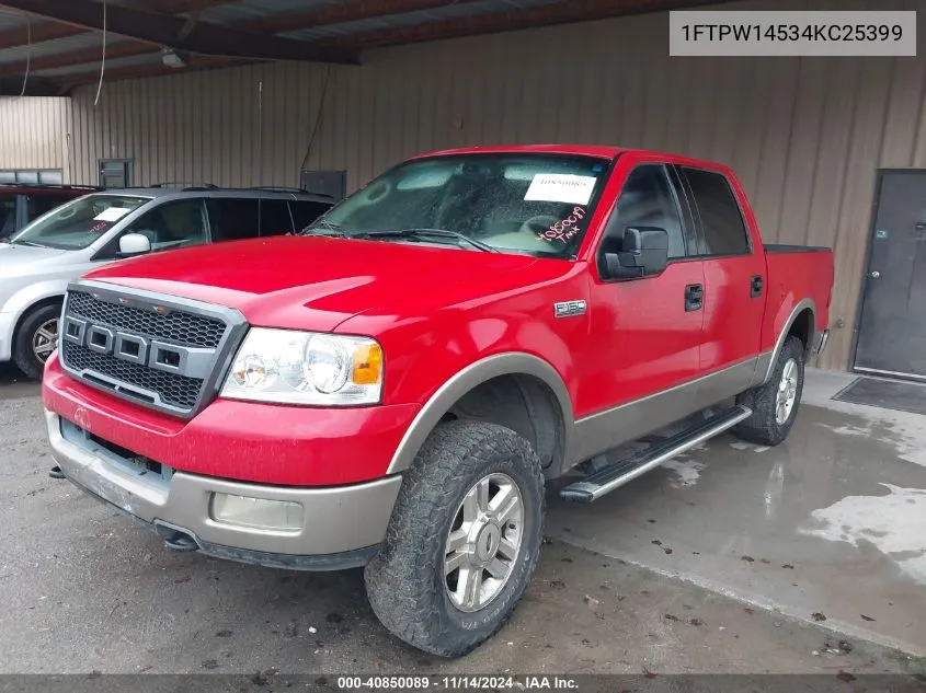 1FTPW14534KC25399 2004 Ford F-150 Fx4/Lariat/Xlt