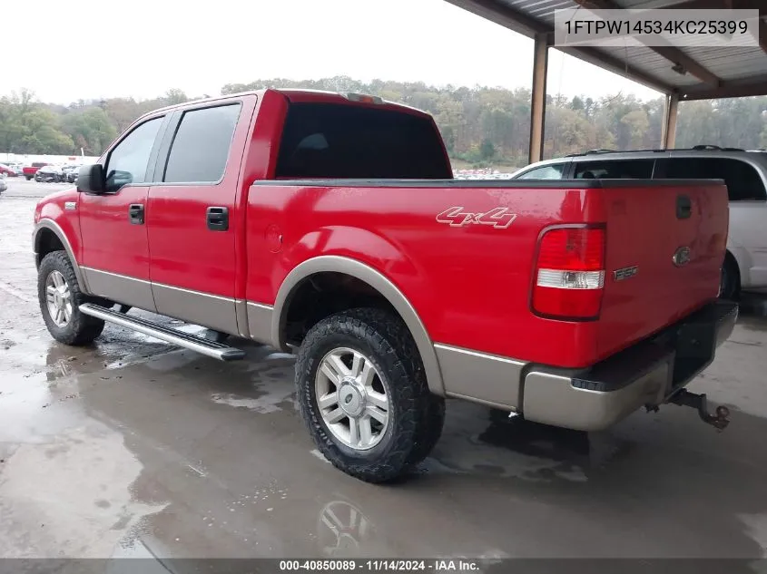 1FTPW14534KC25399 2004 Ford F-150 Fx4/Lariat/Xlt