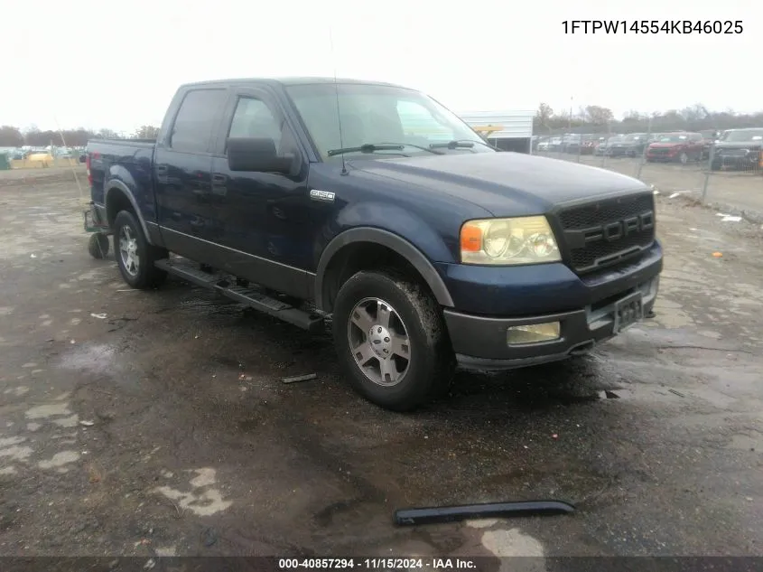 2004 Ford F-150 Fx4/Lariat/Xlt VIN: 1FTPW14554KB46025 Lot: 40857294