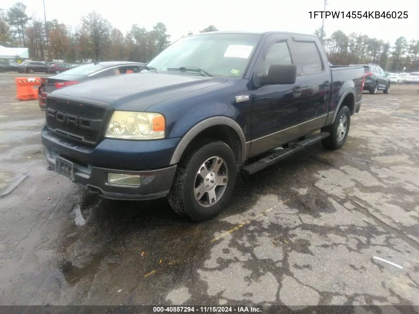 2004 Ford F-150 Fx4/Lariat/Xlt VIN: 1FTPW14554KB46025 Lot: 40857294