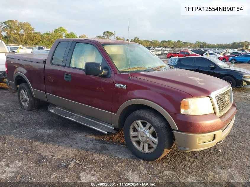 2004 Ford F-150 Lariat/Xl/Xlt VIN: 1FTPX12554NB90184 Lot: 40920561