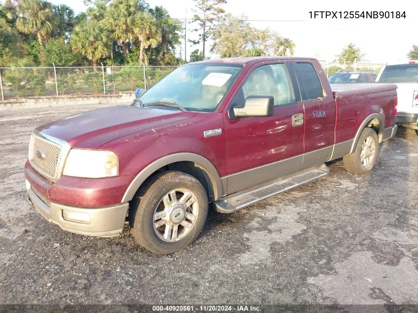 2004 Ford F-150 Lariat/Xl/Xlt VIN: 1FTPX12554NB90184 Lot: 40920561