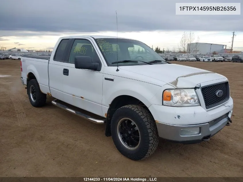 2005 Ford F150 VIN: 1FTPX14595NB26356 Lot: 12144233