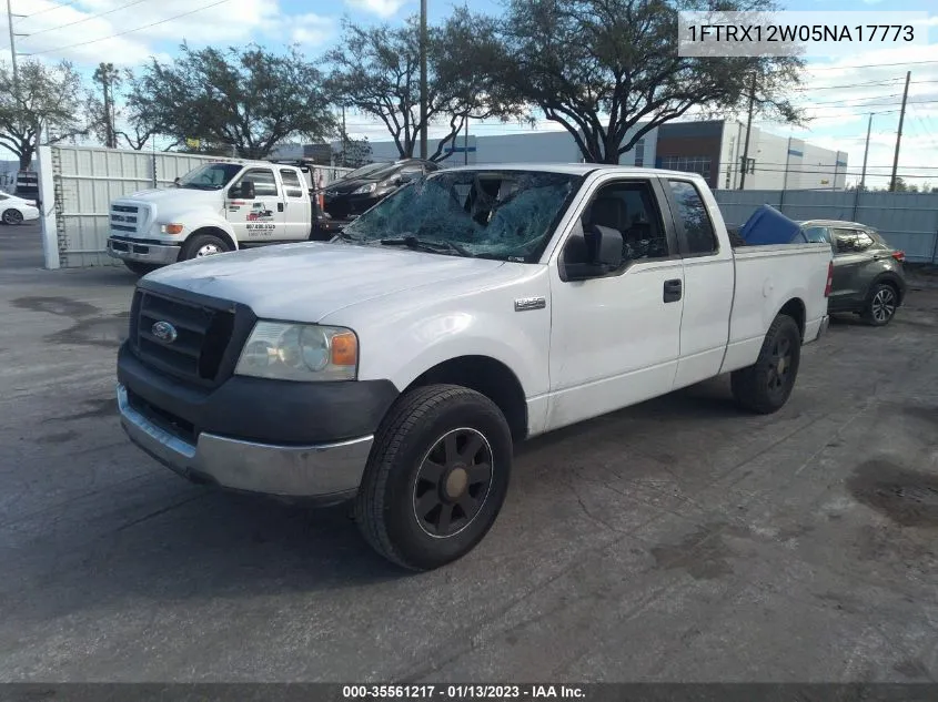 2005 Ford F-150 Xlt/Stx/Xl VIN: 1FTRX12W05NA17773 Lot: 35561217