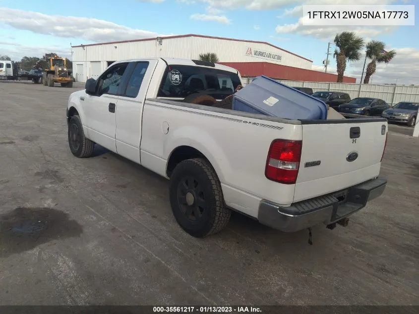 2005 Ford F-150 Xlt/Stx/Xl VIN: 1FTRX12W05NA17773 Lot: 35561217