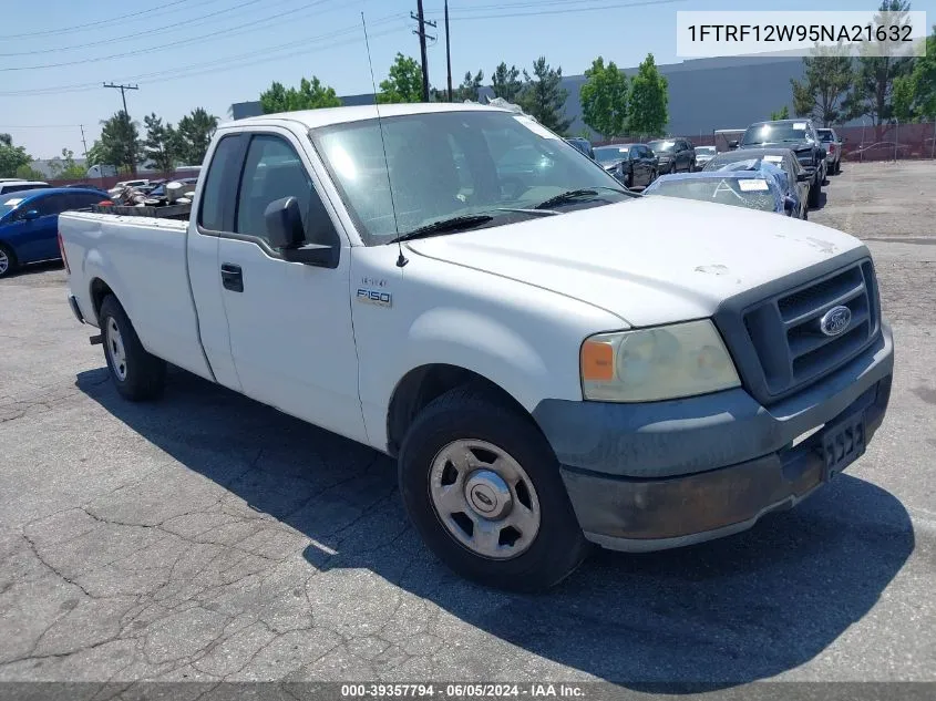 2005 Ford F-150 Stx/Xl/Xlt VIN: 1FTRF12W95NA21632 Lot: 39357794