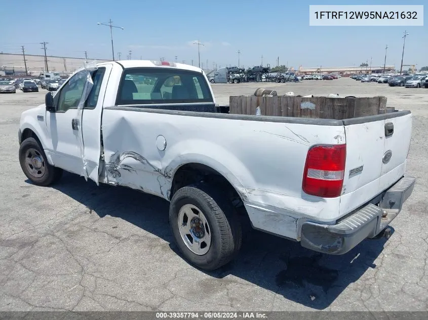 2005 Ford F-150 Stx/Xl/Xlt VIN: 1FTRF12W95NA21632 Lot: 39357794