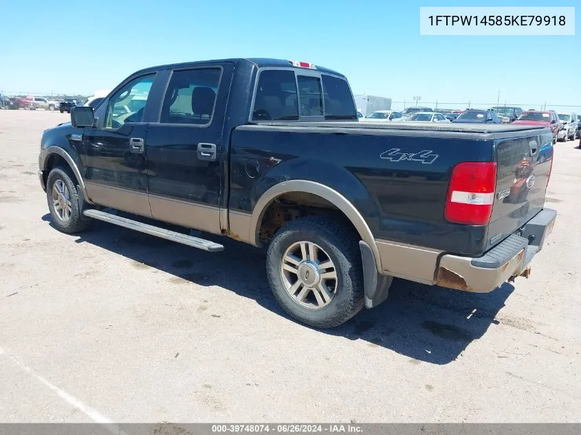 2005 Ford F-150 Fx4/Lariat/Xlt VIN: 1FTPW14585KE79918 Lot: 39748074