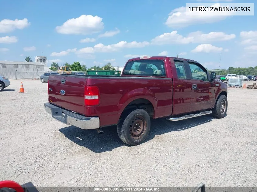 2005 Ford F-150 Stx/Xl/Xlt VIN: 1FTRX12W85NA50939 Lot: 39836095