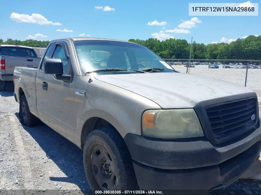 2005 Ford F-150 Stx/Xl/Xlt VIN: 1FTRF12W15NA29868 Lot: 39838305