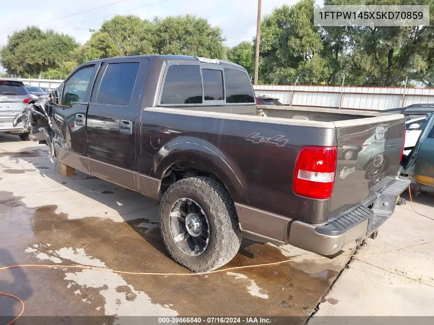 2005 Ford F-150 Fx4/Lariat/Xlt VIN: 1FTPW145X5KD70859 Lot: 39866840