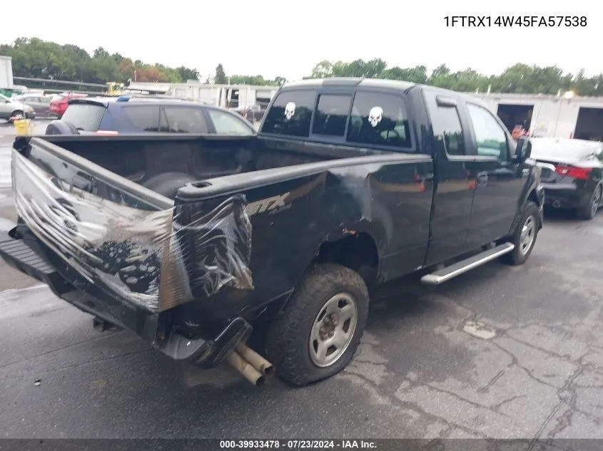 2005 Ford F-150 Stx/Xl/Xlt VIN: 1FTRX14W45FA57538 Lot: 39933478