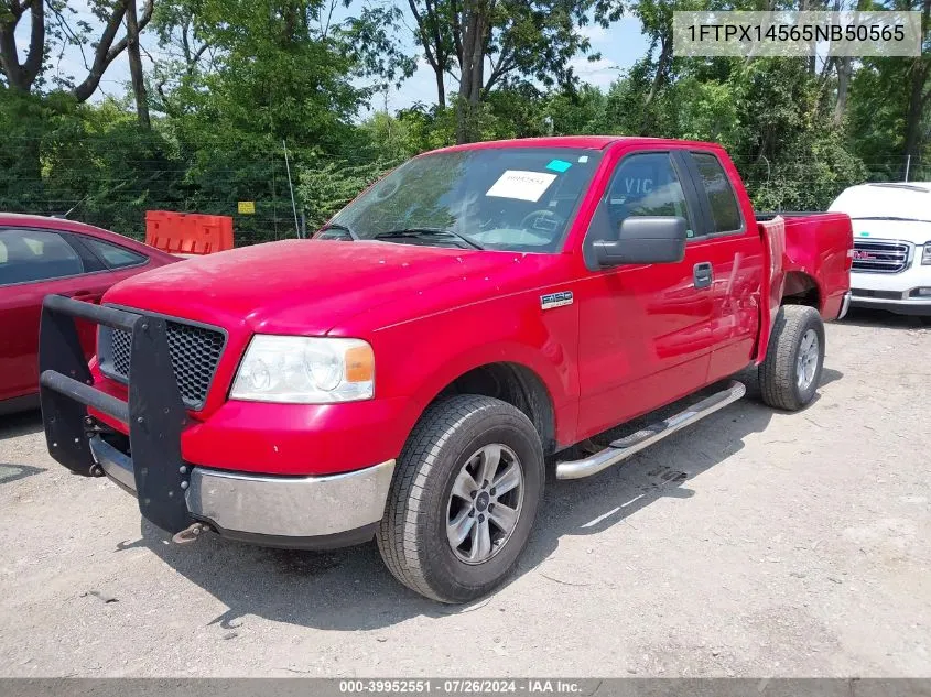 2005 Ford F-150 Fx4/Lariat/Xl/Xlt VIN: 1FTPX14565NB50565 Lot: 39952551