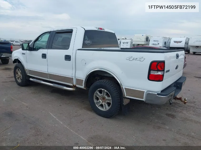 1FTPW14505FB72199 2005 Ford F-150 Fx4/Lariat/Xlt