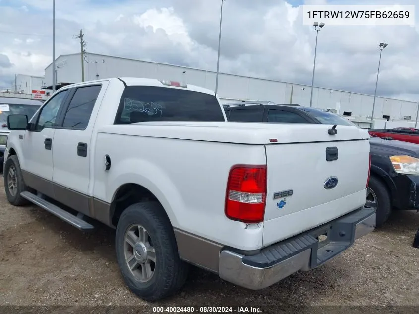 2005 Ford F-150 Xlt VIN: 1FTRW12W75FB62659 Lot: 40024480