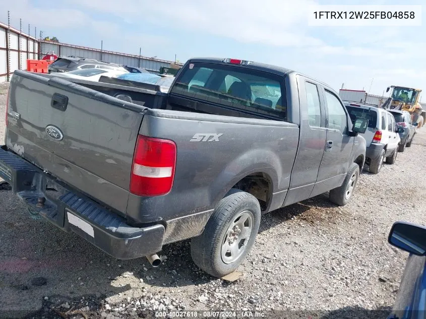 2005 Ford F-150 Stx/Xl/Xlt VIN: 1FTRX12W25FB04858 Lot: 40027618