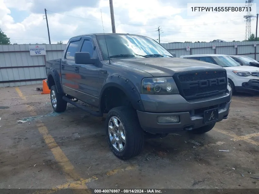 2005 Ford F-150 Fx4/Lariat/Xlt VIN: 1FTPW14555FB08711 Lot: 40076987