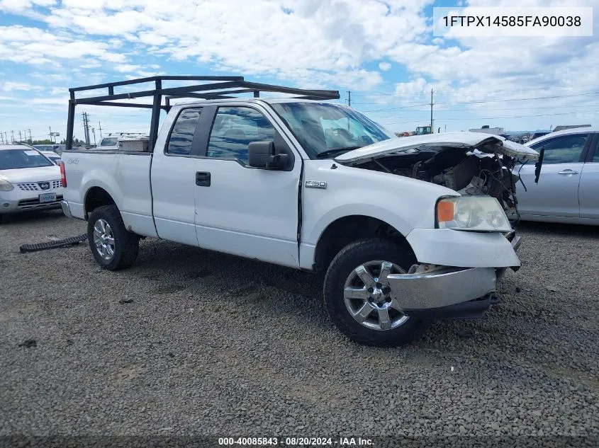 2005 Ford F-150 Fx4/Lariat/Xl/Xlt VIN: 1FTPX14585FA90038 Lot: 40085843