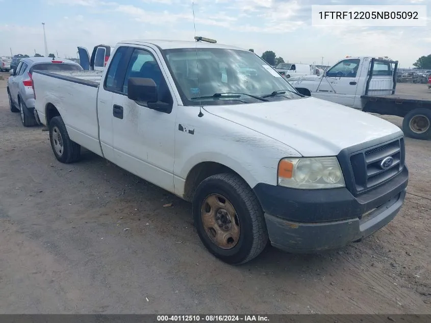 2005 Ford F-150 Stx/Xl/Xlt VIN: 1FTRF12205NB05092 Lot: 40112510