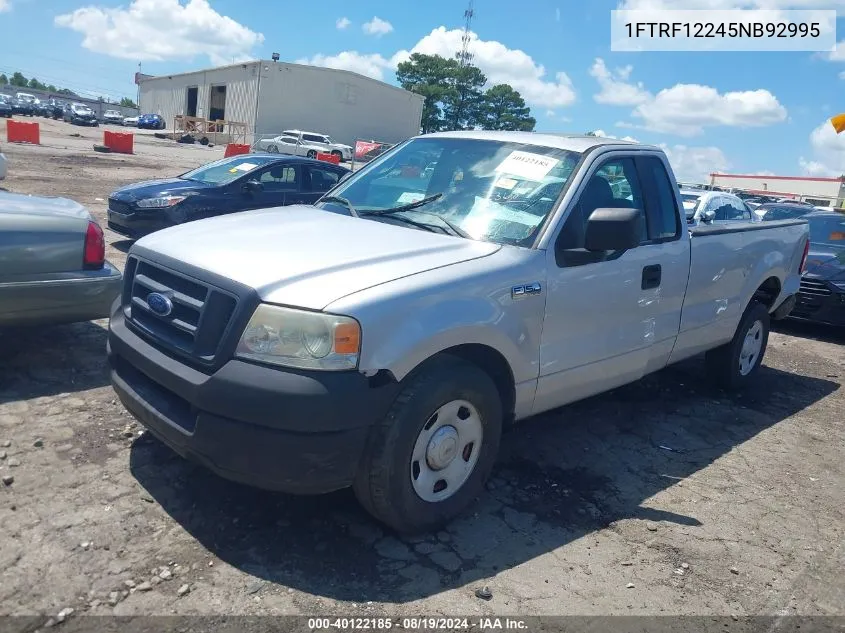 2005 Ford F-150 Stx/Xl/Xlt VIN: 1FTRF12245NB92995 Lot: 40122185