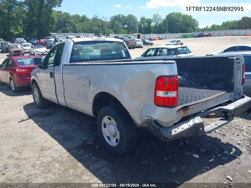 2005 Ford F-150 Stx/Xl/Xlt VIN: 1FTRF12245NB92995 Lot: 40122185