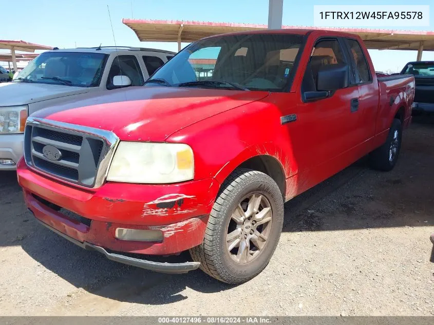 2005 Ford F-150 Stx/Xl/Xlt VIN: 1FTRX12W45FA95578 Lot: 40127496