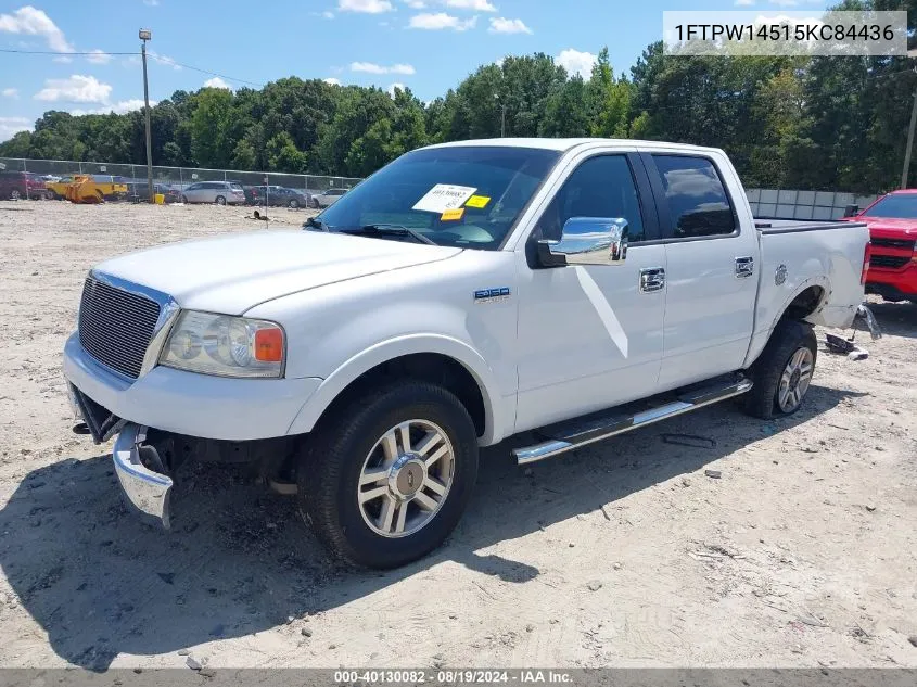 2005 Ford F-150 Fx4/Lariat/Xlt VIN: 1FTPW14515KC84436 Lot: 40130082